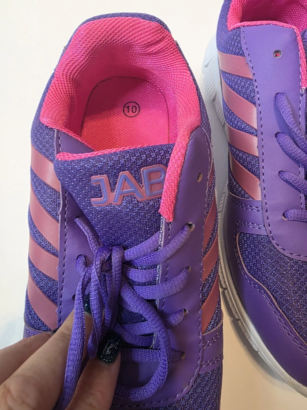 Amazon Kids Purple and Pink Athletic Sneakers